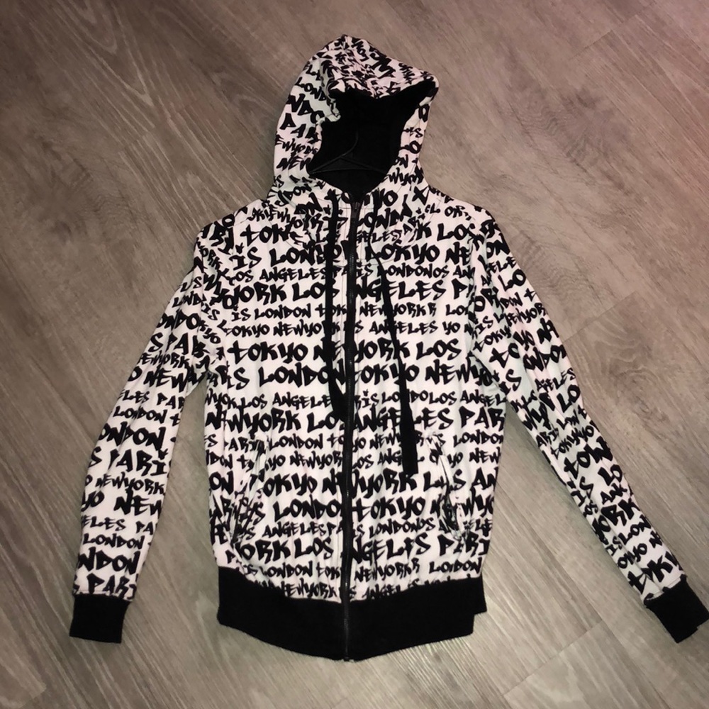 Black and white jacket